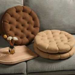 Kawaii Therapy Seat Cushions | Pillows<Kawaii Double Biscuit Seat Cushion – Limited Edition