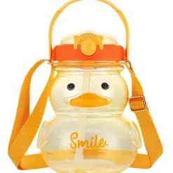 Kawaii Therapy Bottles<Kawaii Duck Cute Straw Bottle (1000ml) – Limited Edition