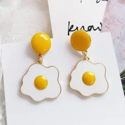 Kawaii Therapy Earrings<Kawaii Egg Yolk Earrings – Limited Edition