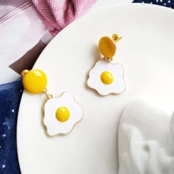 Kawaii Therapy Earrings<Kawaii Egg Yolk Earrings – Limited Edition