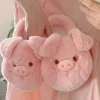 Kawaii Therapy Slippers<Kawaii Fuzzy Pig Comfy Winter Slippers – Limited Edition