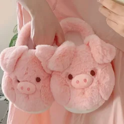 Kawaii Therapy Slippers<Kawaii Fuzzy Pig Comfy Winter Slippers – Limited Edition