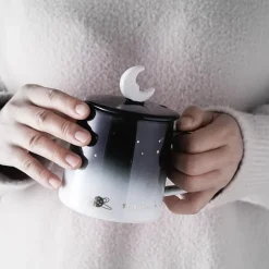 Kawaii Therapy Bottles<Kawaii Galaxy Moon Ceramic Cup – Limited Edition
