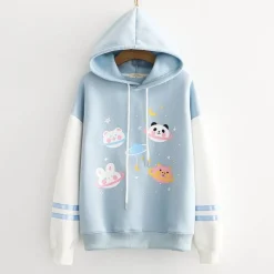 Kawaii Therapy Clothing<Kawaii Galaxy Stars Harajuku Pastel Hoodie – Special Edition