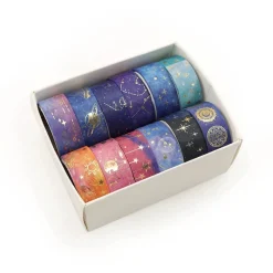 Kawaii Therapy Stickers<Kawaii Galaxy Stars Washi Tape Set (12pcs)