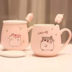 Kawaii Therapy Bottles<Kawaii Hamster Ceramic Cup (450ml) – Limited Edition