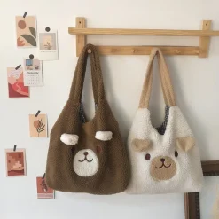 Kawaii Therapy Tote Bags | Shoulder Bags<Kawaii Harajuku Bear Casual Tote Bag – Limited Edition