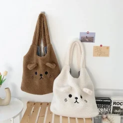 Kawaii Therapy Tote Bags | Shoulder Bags<Kawaii Harajuku Bear Casual Tote Bag – Limited Edition