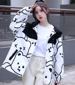 Kawaii Therapy Clothing<Kawaii Harajuku Bear Pastel Jacket – Special Edition