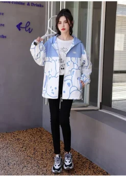 Kawaii Therapy Clothing<Kawaii Harajuku Bear Pastel Jacket – Special Edition
