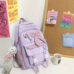 Kawaii Therapy School Backpacks | Preppy Backpacks<Kawaii Harajuku Bow Tie Preppy Style Backpack – Limited Edition