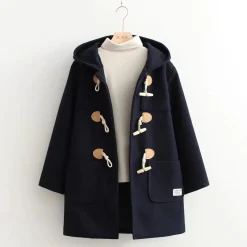 Kawaii Therapy Clothing<Kawaii Harajuku Button Winter Coat – Special Edition