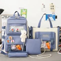 Kawaii Therapy School Backpacks | Japanese Style Backpacks<Kawaii Harajuku Canvas Backpack Set – Limited Edition