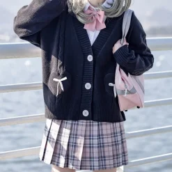 Kawaii Therapy Clothing<Kawaii Harajuku Hearts Cardigan Sweater – Limited Edition