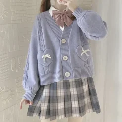 Kawaii Therapy Clothing<Kawaii Harajuku Hearts Cardigan Sweater – Limited Edition