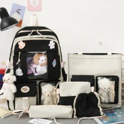 Kawaii Therapy School Backpacks | Preppy Backpacks<Kawaii Harajuku Ita Style School Backpack (5pcs) – Limited Edition