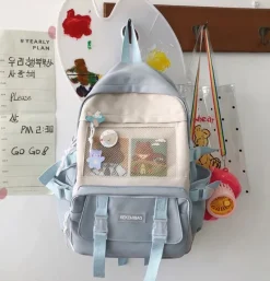 Kawaii Therapy School Backpacks | Japanese Style Backpacks<Kawaii Harajuku Style Canvas School Backpack