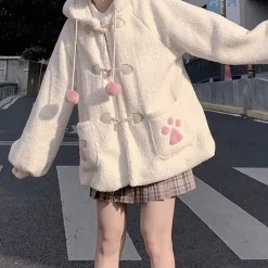 Kawaii Therapy Clothing<Kawaii Harajuku Style Cat Paw Winter Coat – Limited Edition