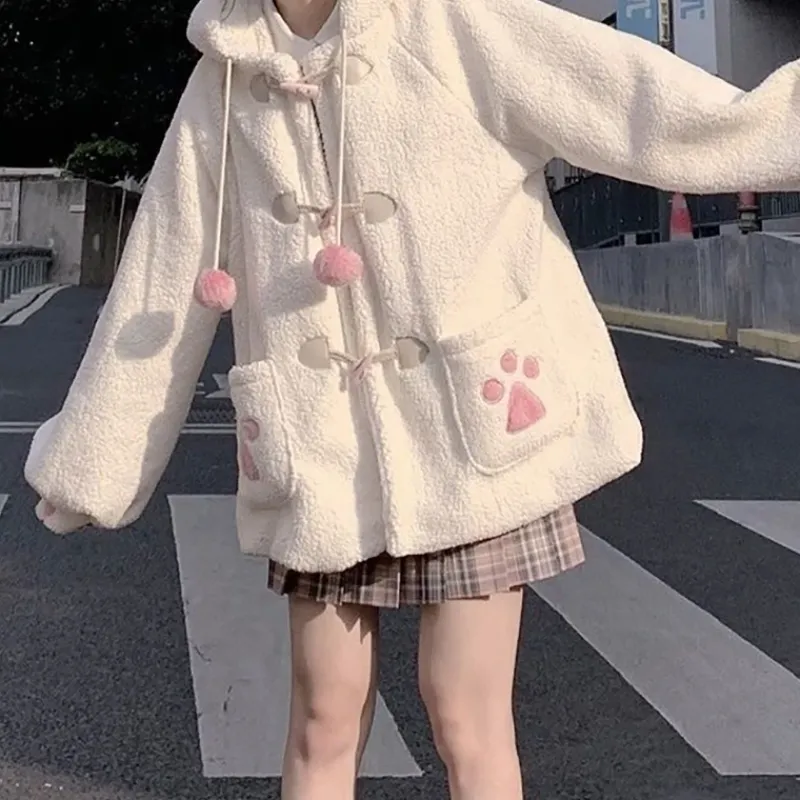 Kawaii Therapy Clothing<Kawaii Harajuku Style Cat Paw Winter Coat – Limited Edition