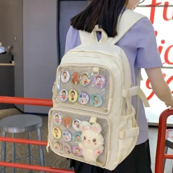 Kawaii Therapy Japanese Style Backpacks | Ita Bags<Kawaii Harajuku Style Transparent Ita College Backpack