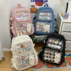 Kawaii Therapy Japanese Style Backpacks | Ita Bags<Kawaii Harajuku Style Transparent Ita College Backpack