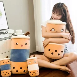 Kawaii Therapy Pillows | Boba<Kawaii Huggable Bubble Tea Plush XL (50cm)