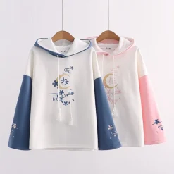 Kawaii Therapy Clothing<Kawaii Japanese Autumn Style Sakura Hoodie – Special Edition