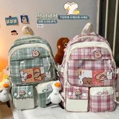 Kawaii Therapy School Backpacks | Preppy Backpacks<Kawaii Japanese High School Plaid Backpack – Limited Edition