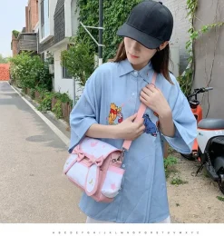 Kawaii Therapy Tote Bags | Shoulder Bags<Kawaii Japanese Style Bunny Moon Shoulder Bag