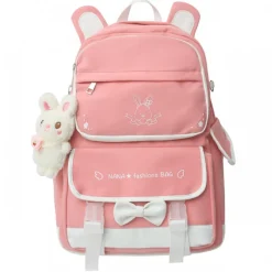 Kawaii Therapy School Backpacks | Preppy Backpacks<Kawaii Japanese Style Bunny Ears Pastel Backpack
