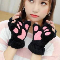Kawaii Therapy Clothing<Kawaii Japanese Style Cat Paw Winter Gloves