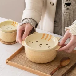 Kawaii Therapy Bottles<Kawaii Japanese Style Ceramic Cat Bowl – Special Edition