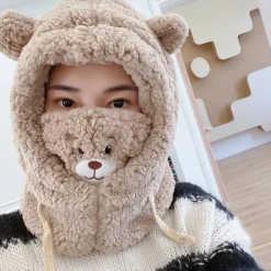 Kawaii Therapy Clothing<Kawaii Japanese Style Harajuku Bear Beanie – Limited Edition