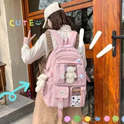 Kawaii Therapy School Backpacks | Preppy Backpacks<Kawaii Japanese Style High School Multipocket Backpack
