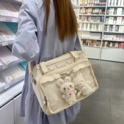 Kawaii Therapy Japanese Style Backpacks | Ita Bags<Kawaii Japanese Style Ita Transparent Crossbody Shoulder Bag