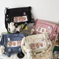 Kawaii Therapy Shoulder Bags | School Backpacks<Kawaii Japanese Style Messenger Shoulder Bag – Limited Edition