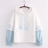 Kawaii Therapy Clothing<Kawaii Japanese Style Ocean Waves Hoodie – Limited Edition