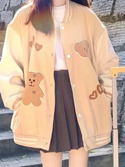 Kawaii Therapy Clothing<Kawaii Japanese Style Pastel Bear Sweater – Limited Edition