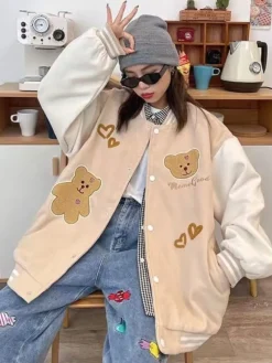 Kawaii Therapy Clothing<Kawaii Japanese Style Pastel Bear Sweater – Limited Edition