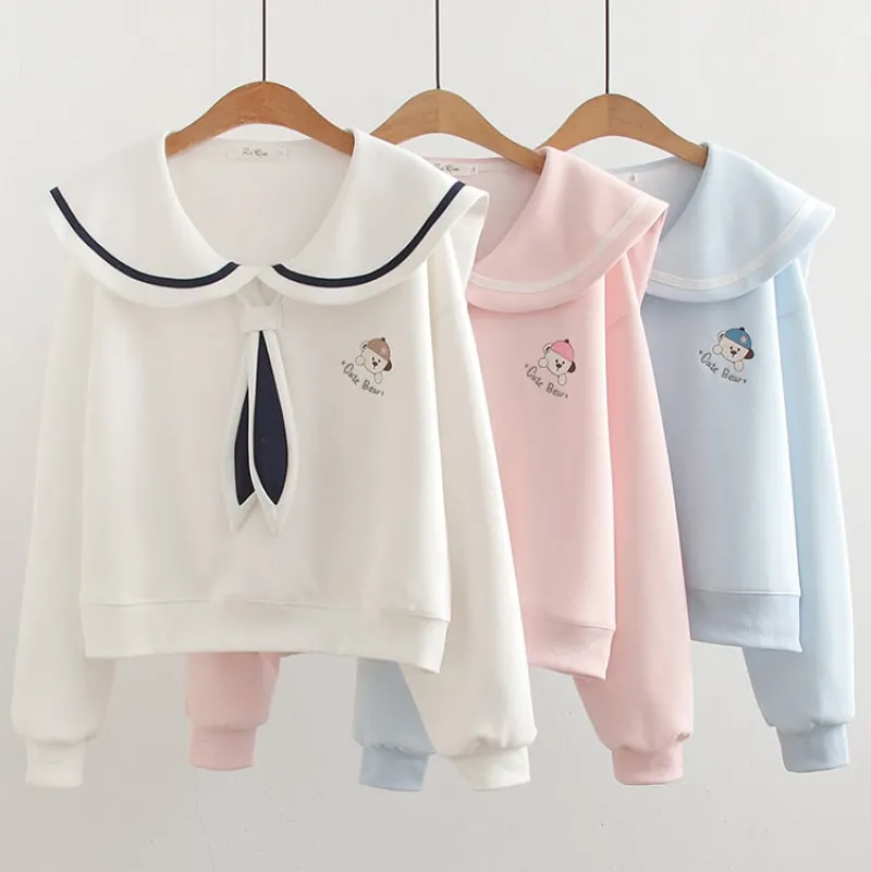 Kawaii Therapy Clothing<Kawaii Japanese Style Preppy Collar Sweater – Limited Edition