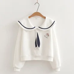 Kawaii Therapy Clothing<Kawaii Japanese Style Preppy Collar Sweater – Limited Edition