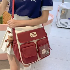 Kawaii Therapy Shoulder Bags | School Backpacks<Kawaii Japanese Style Preppy Shoulder Bag – Limited Edition