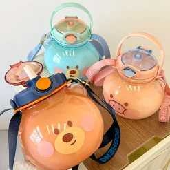 Kawaii Therapy Bottles<Kawaii Jumbo Bear Piglet Bottle (1000ml) – Limited Edition