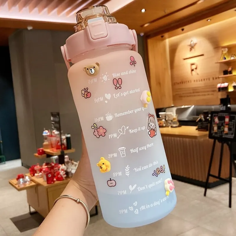 Kawaii Therapy Bottles<Kawaii Jumbo Pastel Style Water Bottle