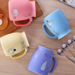 Kawaii Therapy Bottles<Kawaii Kitty Cat Ceramic Mug – Limited Edition