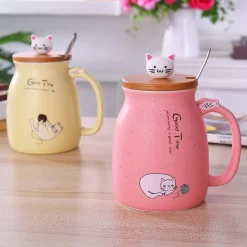 Kawaii Therapy Bottles<Kawaii Kitty Cat Ceramic Mug – Limited Edition