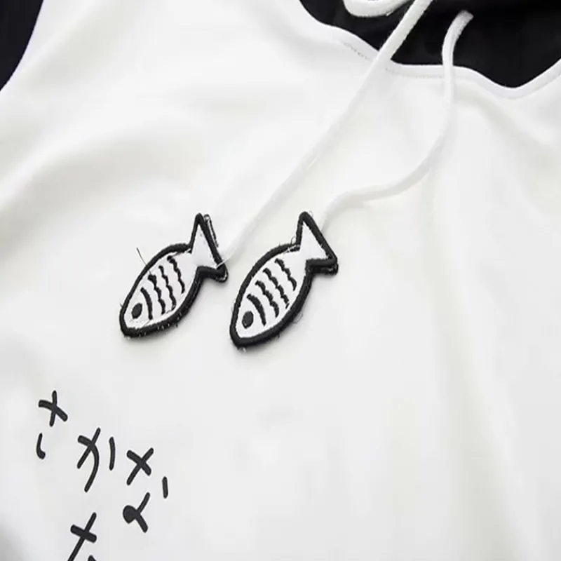 Kawaii Therapy Clothing<Kawaii Kitty Cat Fish Japanese Style Hoodie