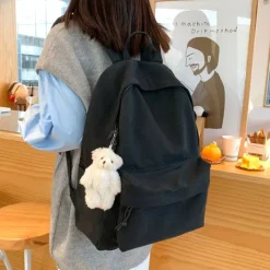 Kawaii Therapy Preppy Backpacks | Korea Style Backpacks<Kawaii Korea Aesthetic Minimalist Canvas Backpack