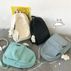 Kawaii Therapy Preppy Backpacks | Korea Style Backpacks<Kawaii Korea Aesthetic Minimalist Canvas Backpack