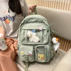 Kawaii Therapy School Backpacks | Preppy Backpacks<Kawaii Korea Style Canvas Backpack – Limited Edition